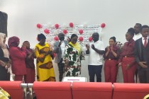 Inauguration of Kenya Airways in Khartoum, cutting the Cake
