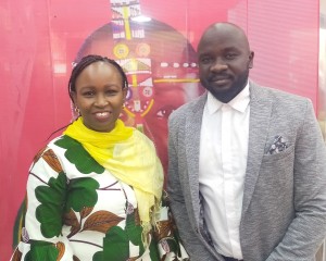 Rose Kisell, Regional Manager of Kenya Airways and Ronald Yona, Manager of Khartoum Office